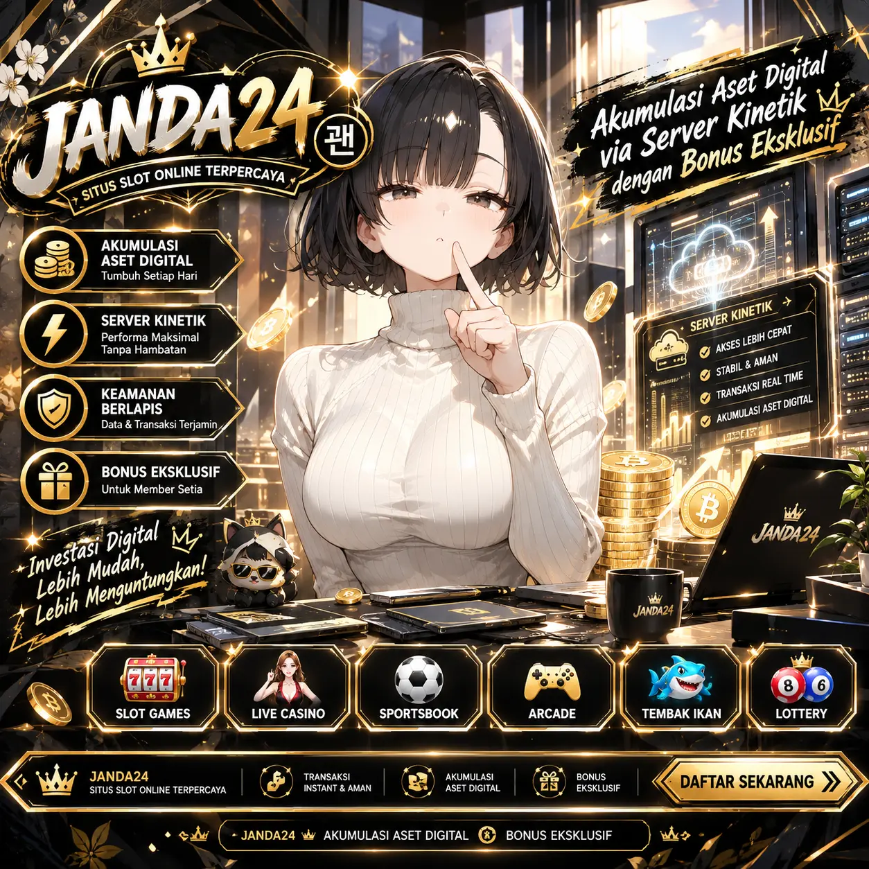 JANDA24 𖨁 Akumulasi Aset Digital via Server Kinetik dengan Bonus Eksklusif